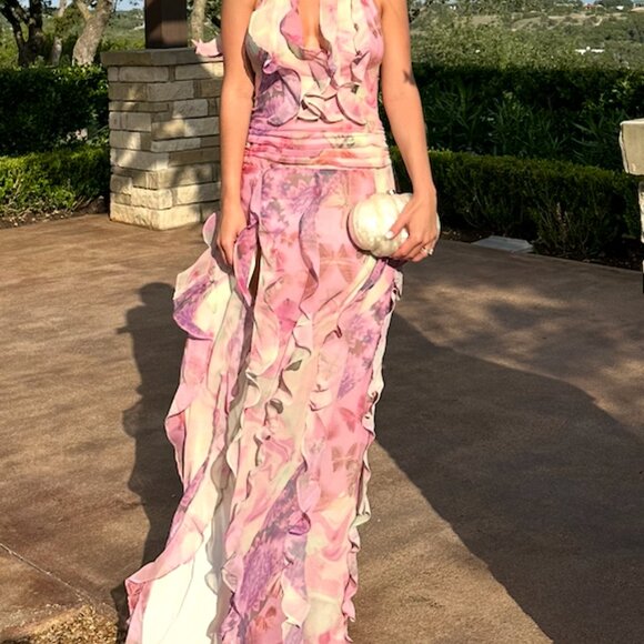 Divya Pink Maxi Dress NBD: Size M - Picture 4 of 8